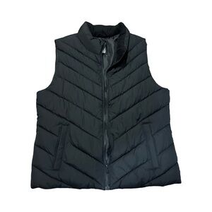 GAP Black Quilted Vest